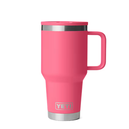 YETI 30 OZ TRAVEL MUG STRAW TROPICAL PINK | Yeti Market