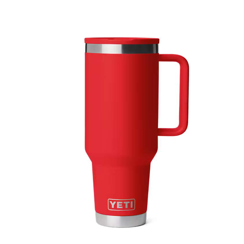 YETI 40 OZ TRAVEL MUG STRAW RESCUE RED | Yeti Market