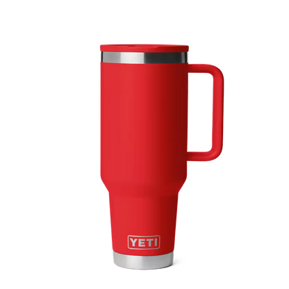 YETI 40 OZ TRAVEL MUG STRAW RESCUE RED | Yeti Market