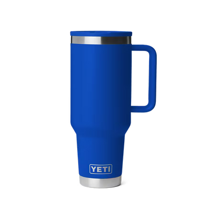 YETI 40 OZ TRAVEL MUG STRAW ROYAL BLUE | Yeti Market
