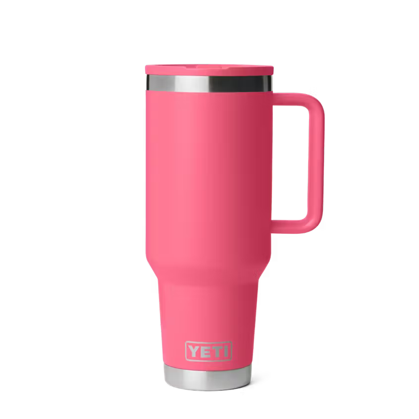 YETI 40 OZ TRAVEL MUG STRAW TROPICAL PINK | Yeti Market