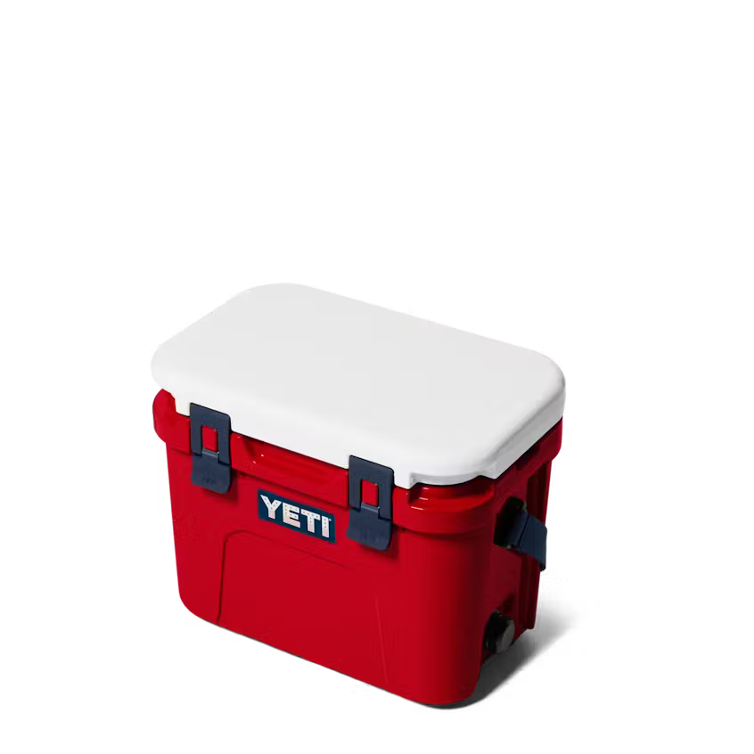 HIELERA RIGIDA YETI ROADIE 15 HARD COOLER RESCUE RED/WHITE/NAVY | Yeti Market