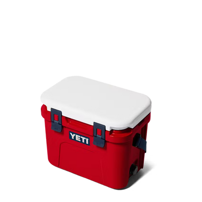 HIELERA RIGIDA YETI ROADIE 15 HARD COOLER RESCUE RED/WHITE/NAVY | Yeti Market