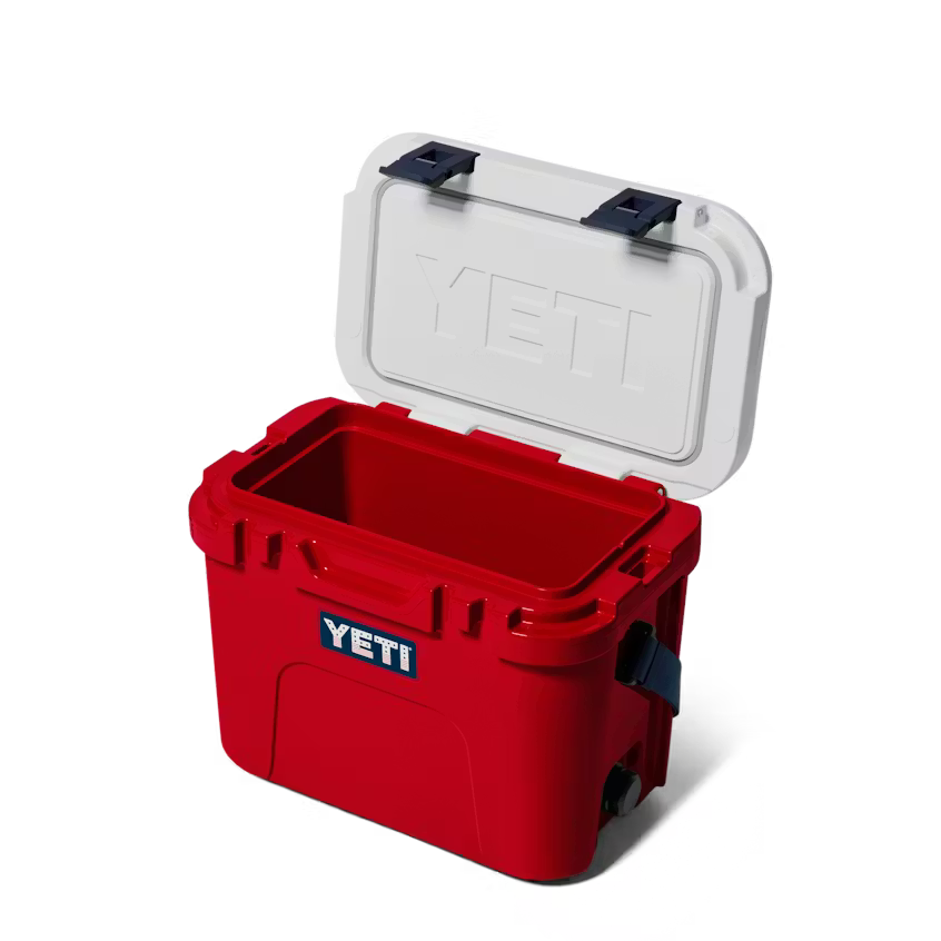 HIELERA RIGIDA YETI ROADIE 15 HARD COOLER RESCUE RED/WHITE/NAVY | Yeti Market
