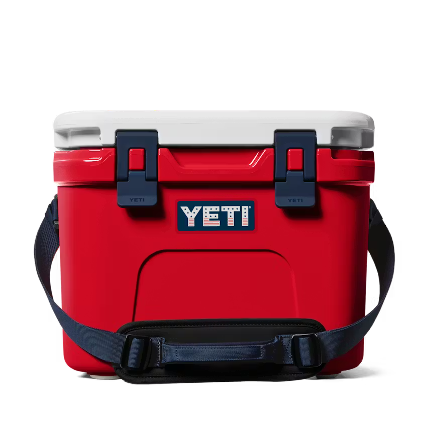 HIELERA RIGIDA YETI ROADIE 15 HARD COOLER RESCUE RED/WHITE/NAVY | Yeti Market