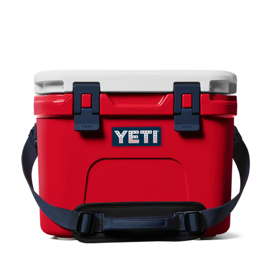 HIELERA RIGIDA YETI ROADIE 15 HARD COOLER RESCUE RED/WHITE/NAVY | Yeti Market