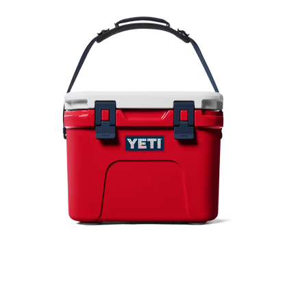 HIELERA RIGIDA YETI ROADIE 15 HARD COOLER RESCUE RED/WHITE/NAVY | Yeti Market