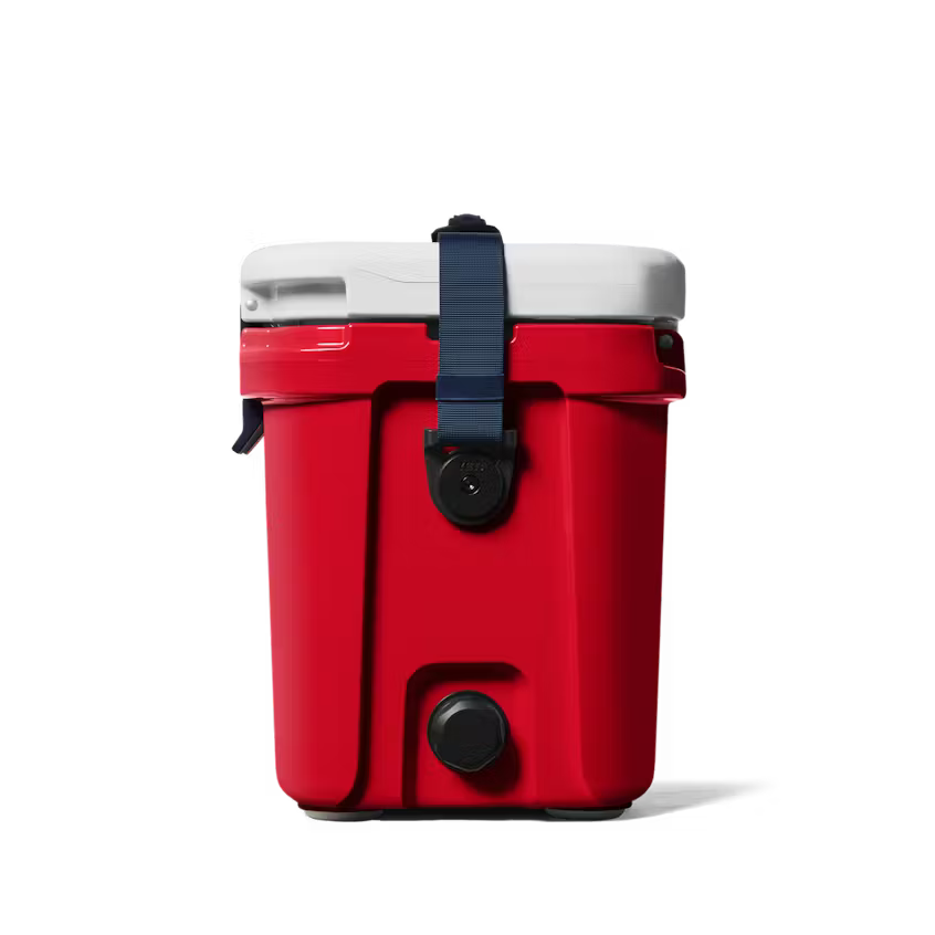 HIELERA RIGIDA YETI ROADIE 15 HARD COOLER RESCUE RED/WHITE/NAVY | Yeti Market