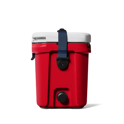 HIELERA RIGIDA YETI ROADIE 15 HARD COOLER RESCUE RED/WHITE/NAVY | Yeti Market