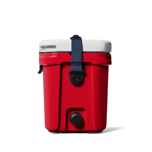 HIELERA RIGIDA YETI ROADIE 15 HARD COOLER RESCUE RED/WHITE/NAVY | Yeti Market