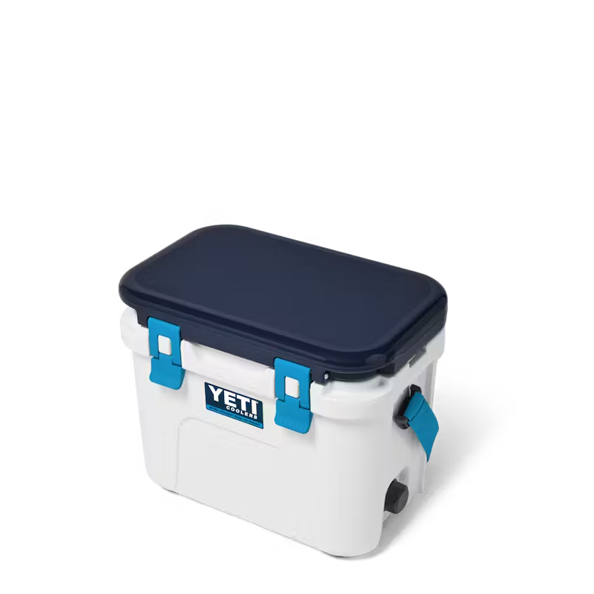ROADIE® 15 HARD COOLER FOG GRAY/BLUE | Yeti Market