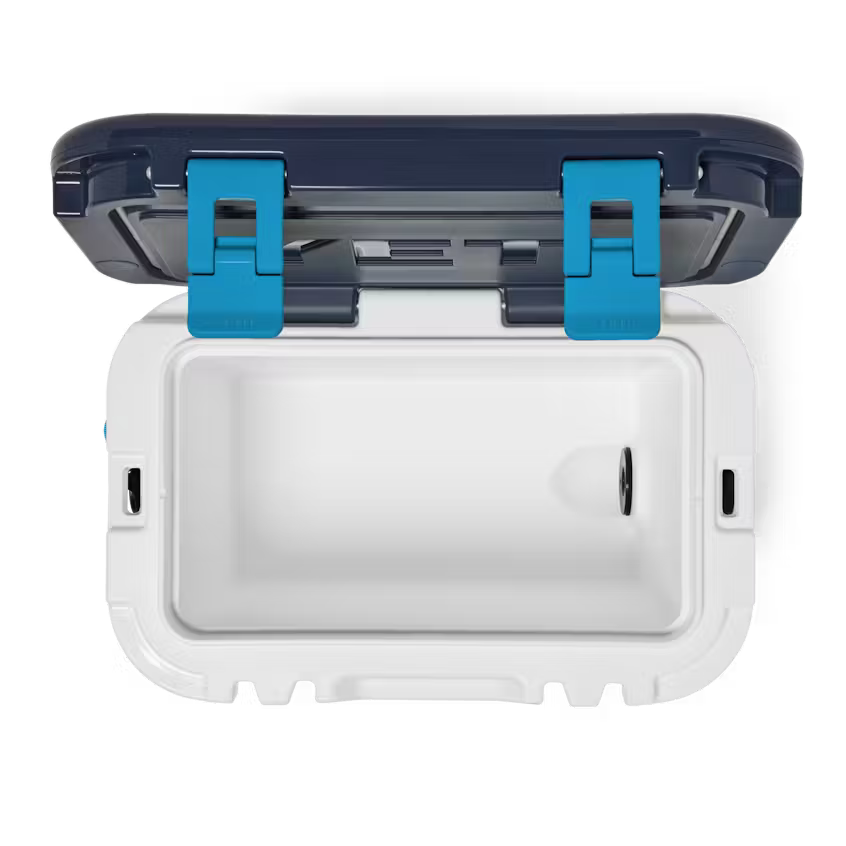 ROADIE® 15 HARD COOLER FOG GRAY/BLUE | Yeti Market