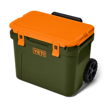YETI RIGIDA ROADIE 32 WHEELED COOLER OLIVE/KING CRAB ORANGE | Yeti Market