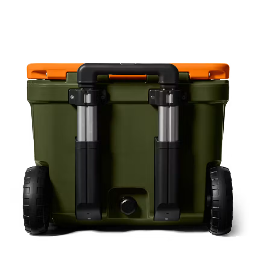 HIELERA RIGIDA YETI ROADIE 32 WHEELED COOLER - OLIVE/KING CRAB ORANGE