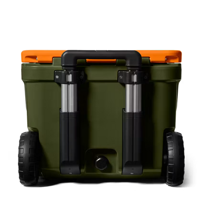 YETI RIGIDA ROADIE 32 WHEELED COOLER OLIVE/KING CRAB ORANGE | Yeti Market