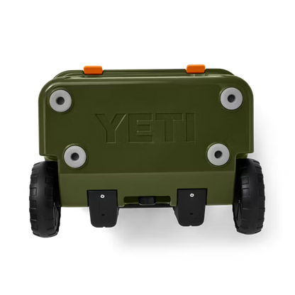 YETI RIGIDA ROADIE 32 WHEELED COOLER OLIVE/KING CRAB ORANGE | Yeti Market