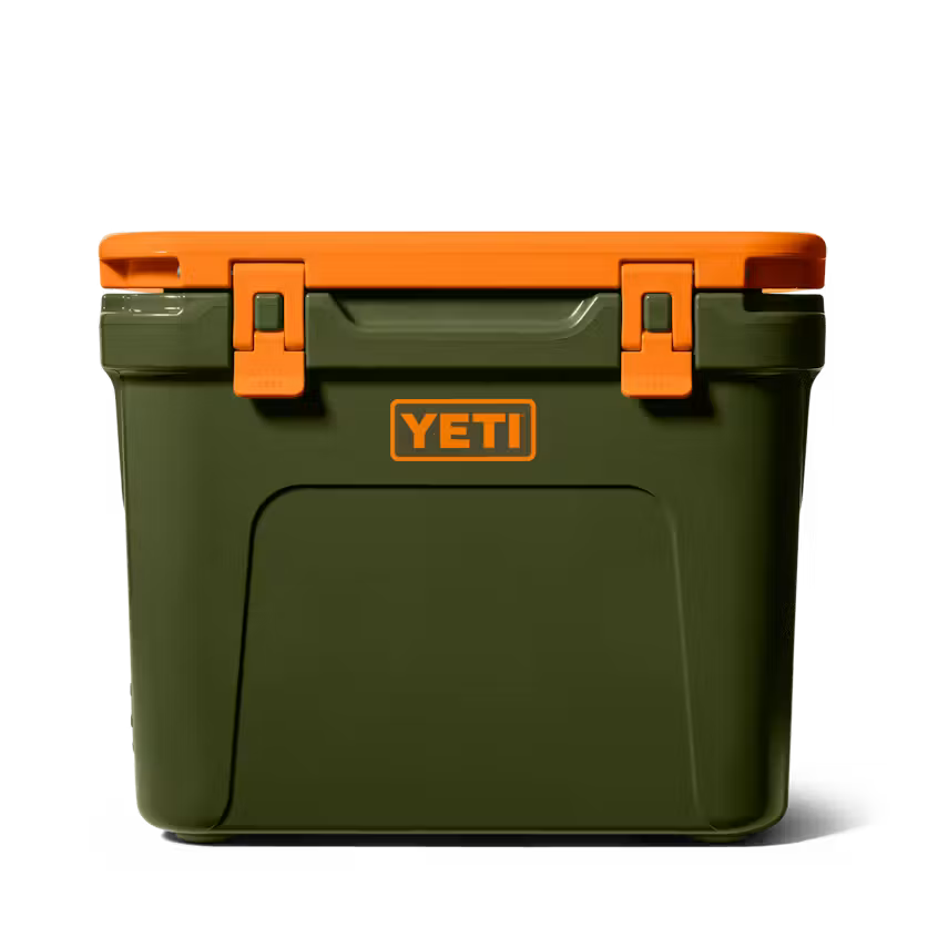 YETI RIGIDA ROADIE 32 WHEELED COOLER OLIVE/KING CRAB ORANGE | Yeti Market