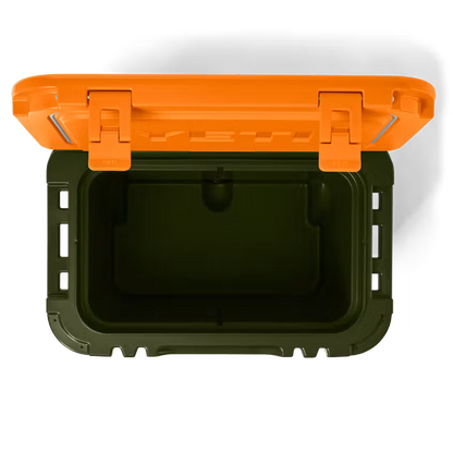 YETI RIGIDA ROADIE 32 WHEELED COOLER OLIVE/KING CRAB ORANGE | Yeti Market