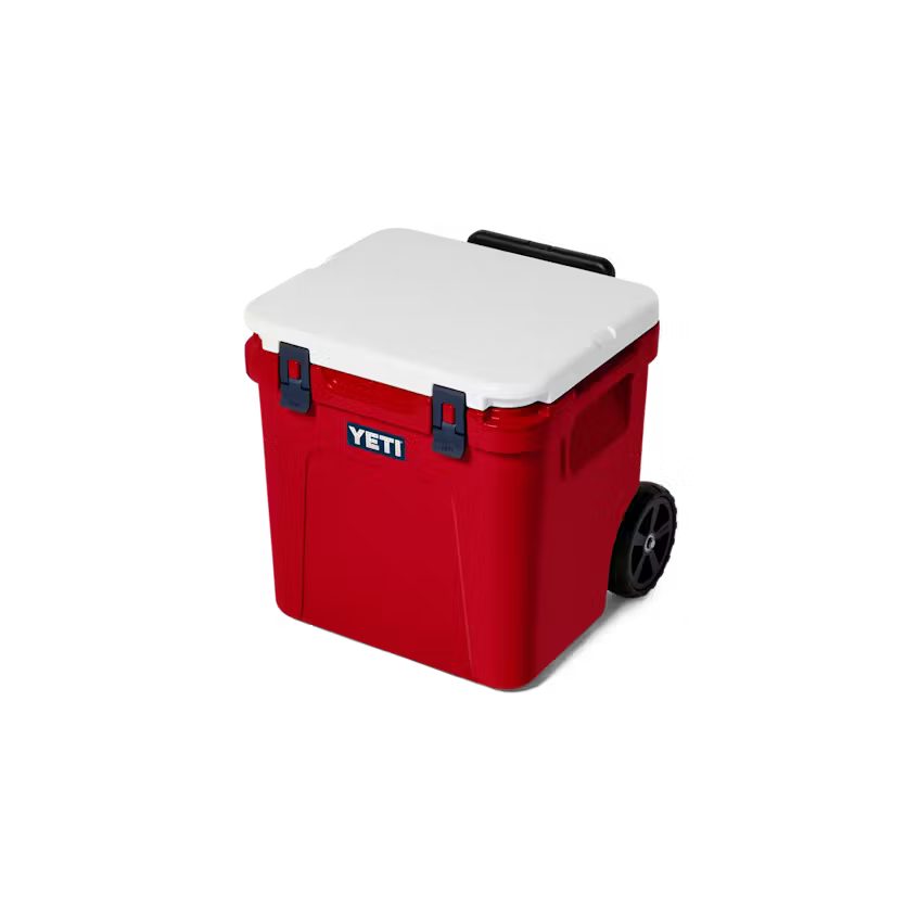 HIELERA RIGIDA YETI ROADIE 48 WHEELED COOLER RESCUE RED/WHITE/NAVY | Yeti Market