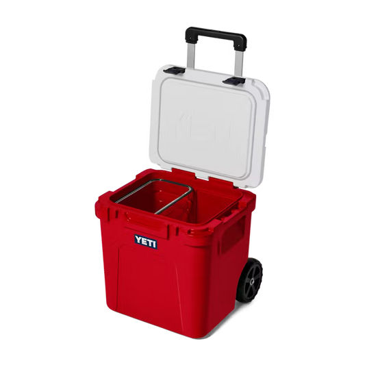 HIELERA RIGIDA YETI ROADIE 48 WHEELED COOLER RESCUE RED/WHITE/NAVY | Yeti Market