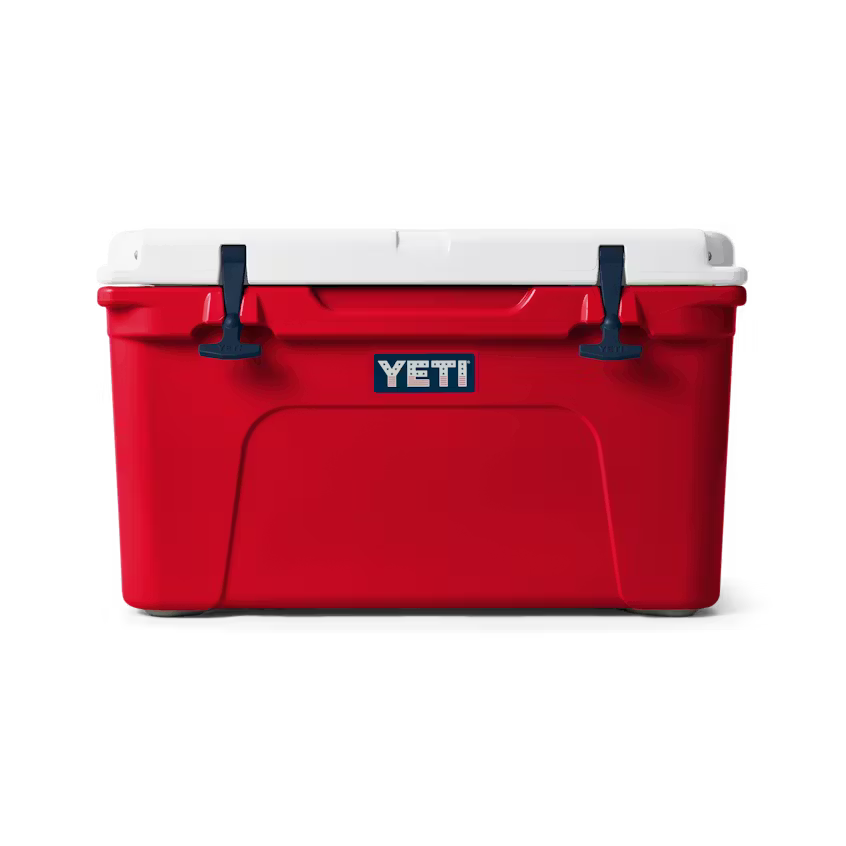 HIELERA RIGIDA YETI TUNDRA 45 HARD COOLER - RESCUE RED/WHITE/NAVY