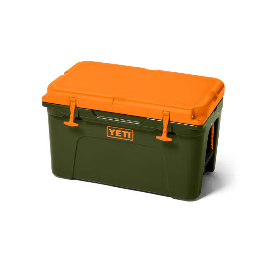 HIELERA YETI RIGIDA TUNDRA 45 OLIVE/KING CRAB ORANGE | Yeti Market