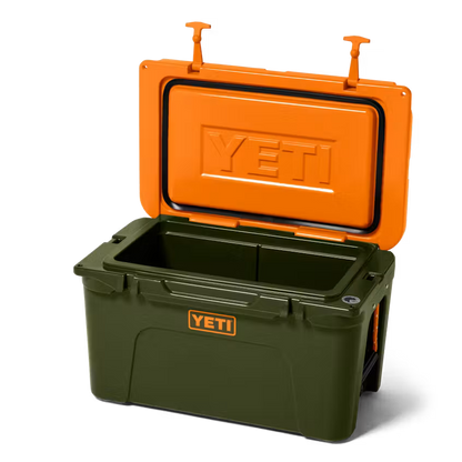 HIELERA YETI RIGIDA TUNDRA 45 OLIVE/KING CRAB ORANGE | Yeti Market