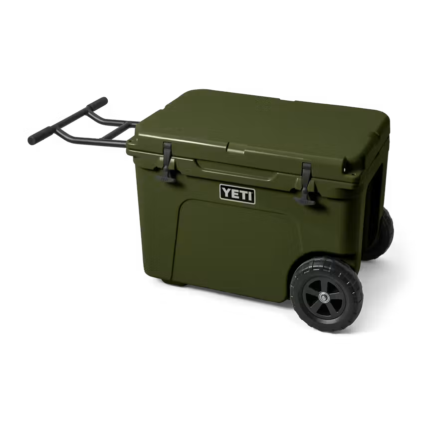 HIELERA RIGIDA YETI TUNDRA HAUL WHEELED HARD COOLER - OLIVE