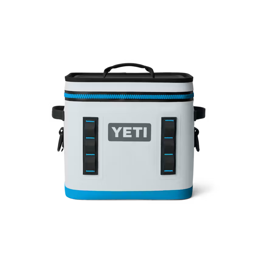 HIELERA SUAVE YETI HOPPER FLIP 12 SOFT COOLER - FOG GRAY/BLUE