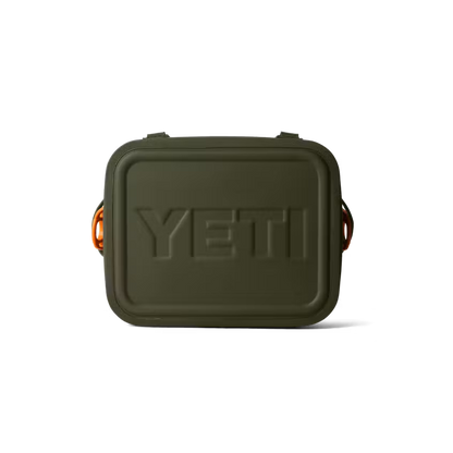 HIELERA SUAVE YETI HOPPER FLIP 12 SOFT COOLER OLIVE/KING CRAB ORANGE | Yeti Market