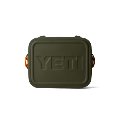 HIELERA YETI HOPPER FLIP 12 SOFT COOLER OLIVE/KING CRAB ORANGE | Yeti Market