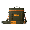 HIELERA SUAVE YETI HOPPER FLIP 12 SOFT COOLER - OLIVE/KING CRAB ORANGE