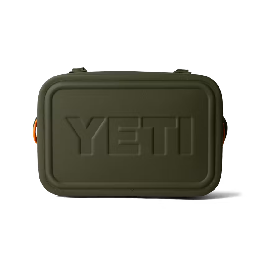 HIELERA YETI HOPPER FLIP 18 SOFT COOLER OLIVE/KING CRAB ORANGE | Yeti Market