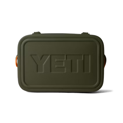 HIELERA YETI HOPPER FLIP 18 SOFT COOLER OLIVE/KING CRAB ORANGE | Yeti Market