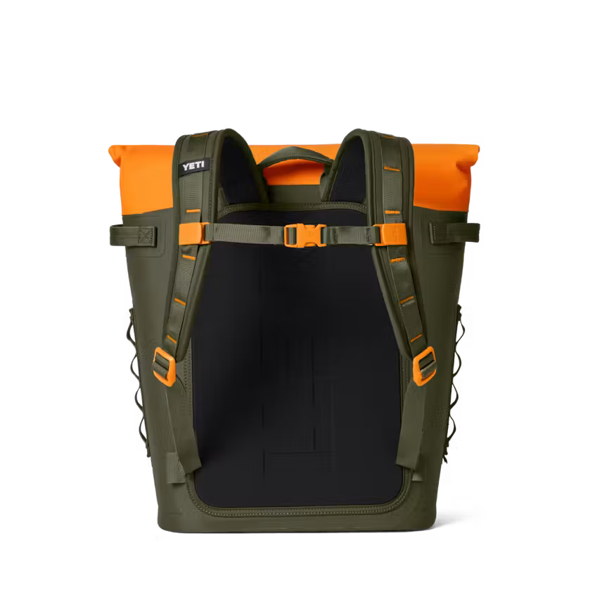 HIELERA SUAVE YETI HOPPER M20 SOFT BACKPACK COOLER OLIVE/KING CRAB ORANGE | Yeti Market