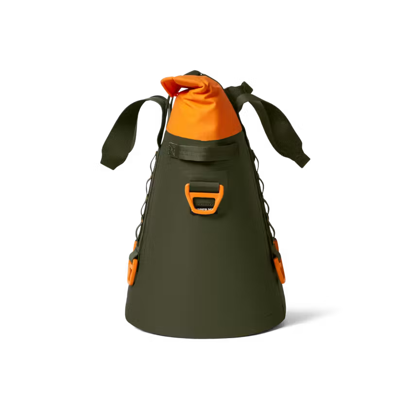 HIELERA SUAVE YETI HOPPER M30 SOFT COOLER - OLIVE/KING CRAB ORANGE