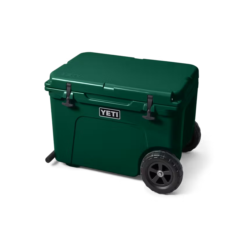 HIELERA RIGIDA YETI TUNDRA HAUL WHEELED COOLER - BLACK FOREST GREEN
