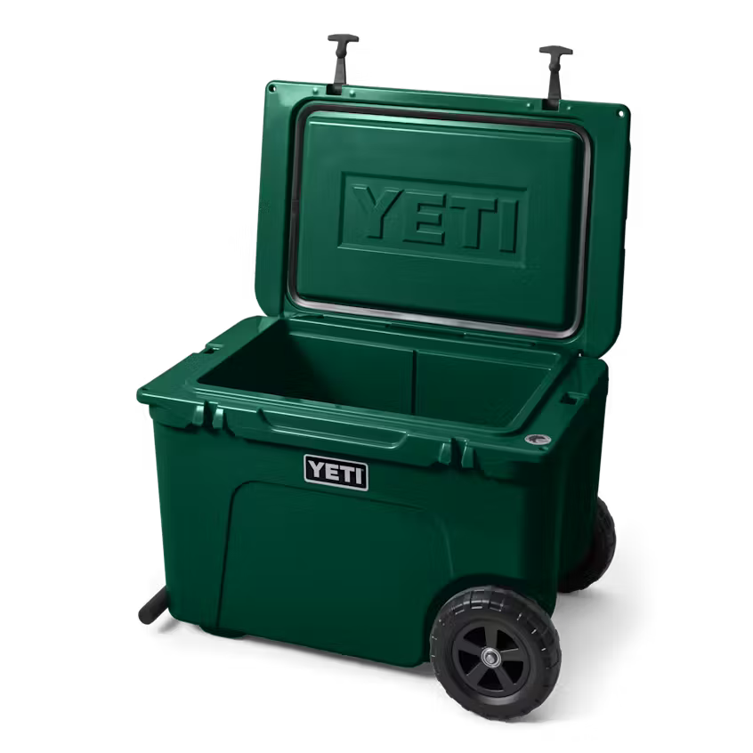 HIELERA RIGIDA YETI TUNDRA HAUL WHEELED COOLER - BLACK FOREST GREEN