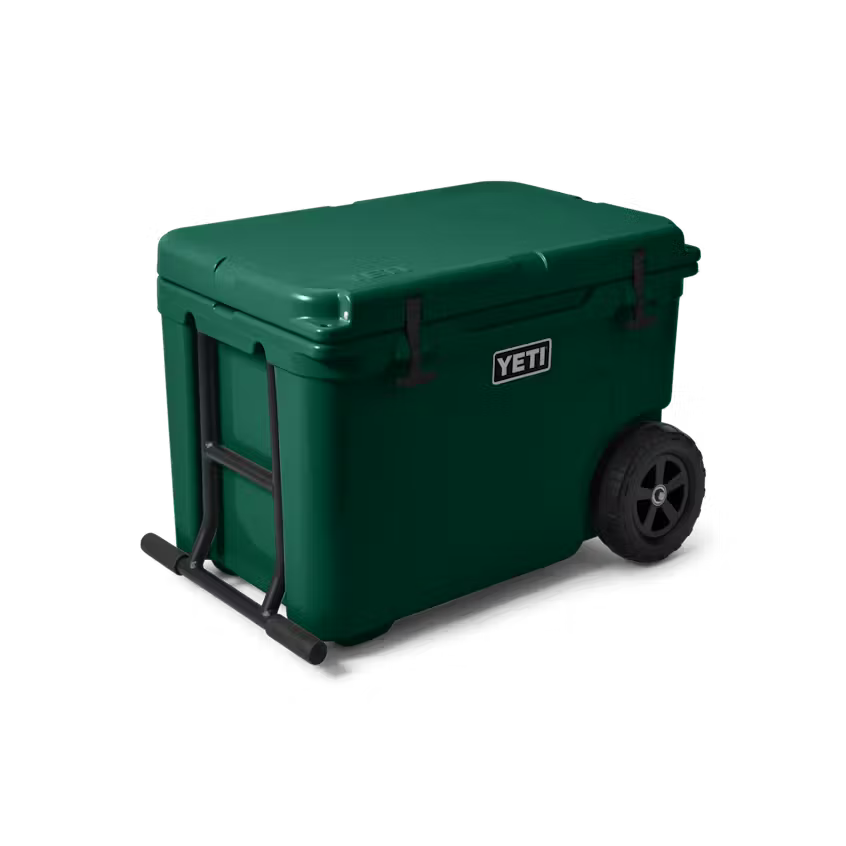 HIELERA RIGIDA YETI TUNDRA HAUL WHEELED COOLER - BLACK FOREST GREEN