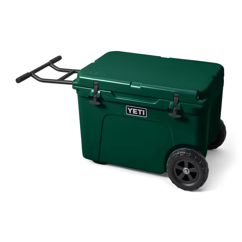 HIELERA RIGIDA YETI TUNDRA HAUL WHEELED COOLER - BLACK FOREST GREEN