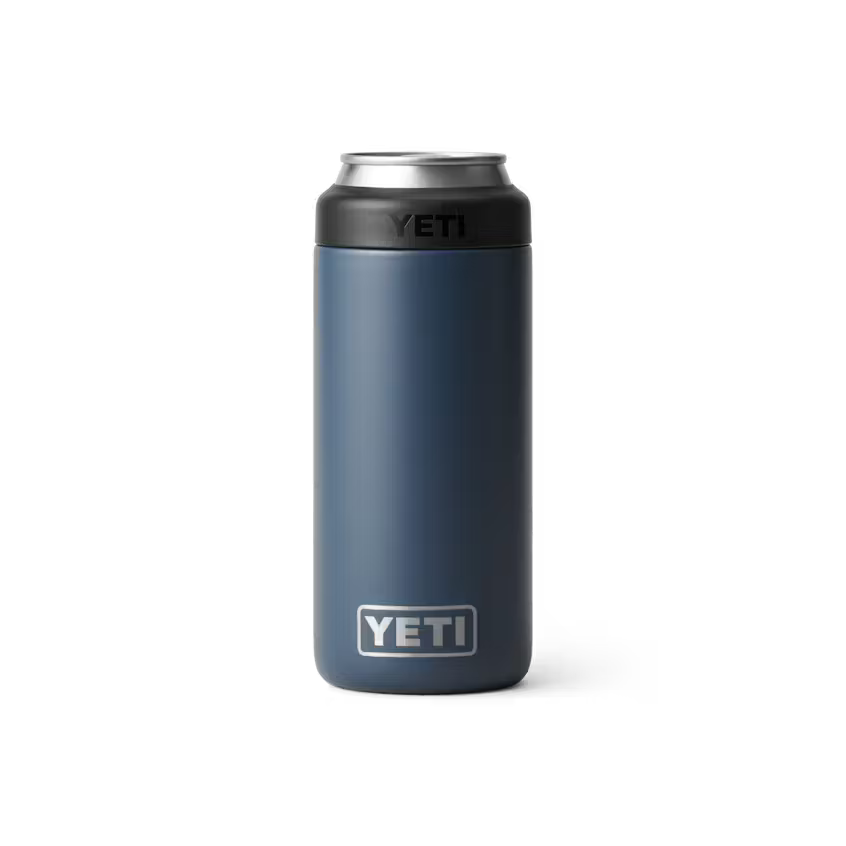 RAMBLER® 12 OZ COLSTER® SLIM CAN COOLER NAVY | Yeti Market