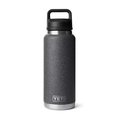 RAMBLER® BOTTLE 36 OZ CHUG CAP BLACK STONE | Yeti Market