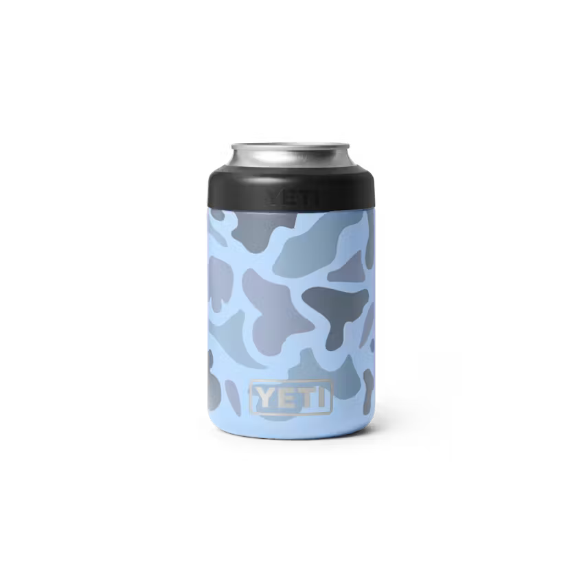 YETI RAMBLER 12 OZ COLSTER CAN COOLER BLUE CAMO | Yeti Market