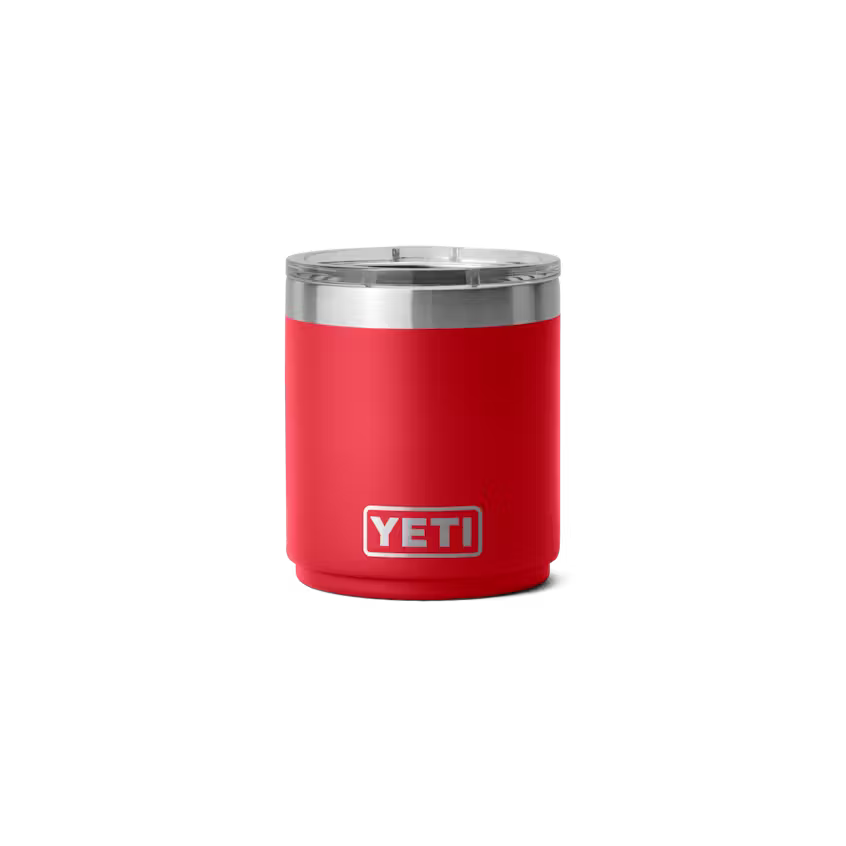 YETI RAMBLER 10 OZ STACKABLE LOWBALL RESCUE RED | Yeti Market