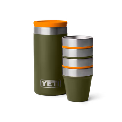 YETI SHOT GLASSES OLIVE/KING CRAB ORANGE | Yeti Market
