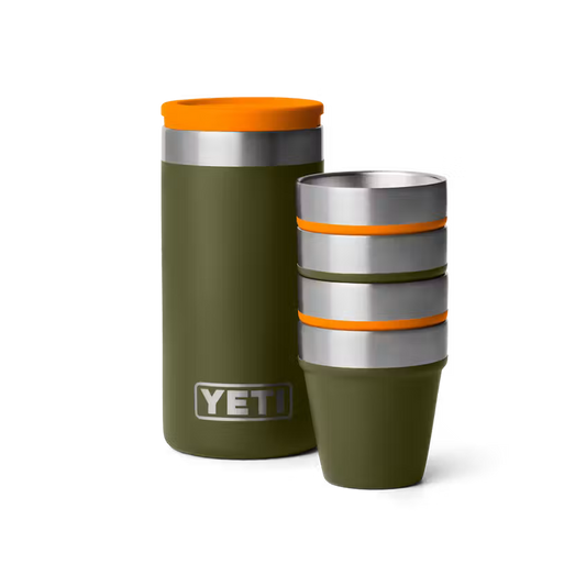 YETI SHOT GLASSES OLIVE/KING CRAB ORANGE | Yeti Market