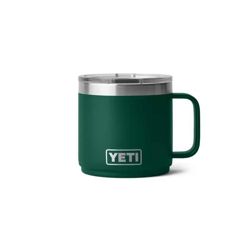 YETI RAMBLER 14 OZ MUG BLACK FOREST GREEN | Yeti Market