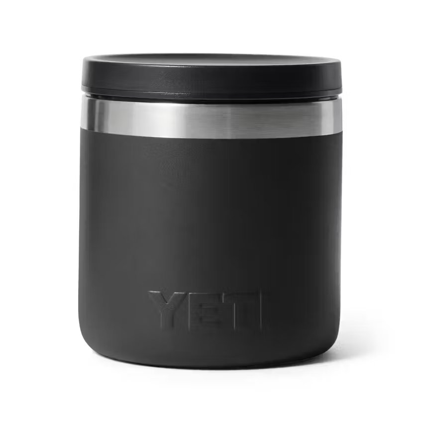 FOOD JAR 8 OZ NEGRO