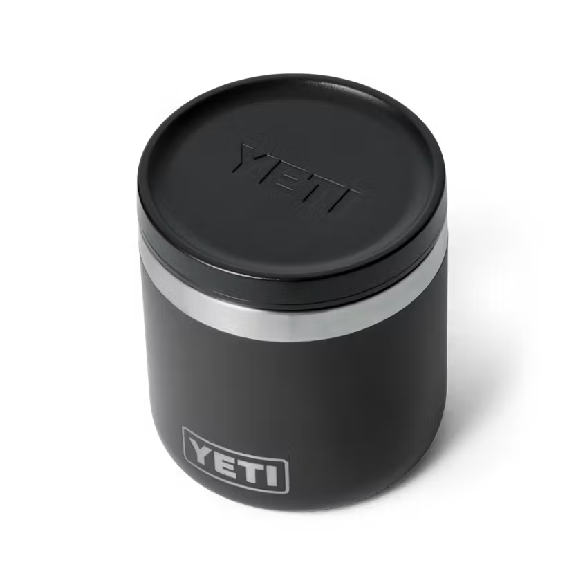 FOOD JAR 8 OZ NEGRO