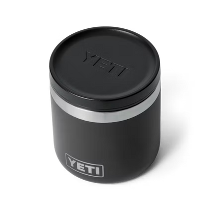 FOOD JAR 8 OZ NEGRO
